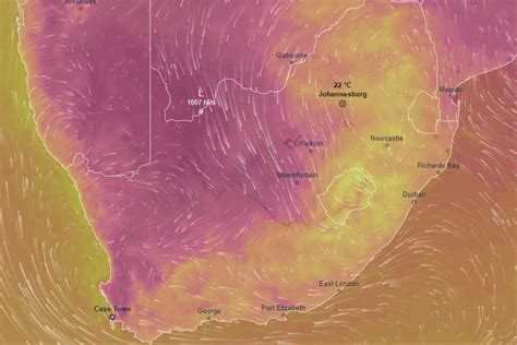 Cape Town Weather Map