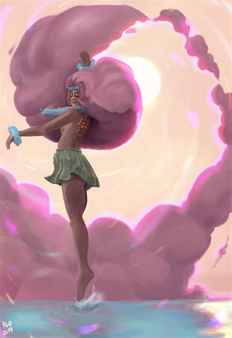 ArtStation - Laka, Goddess of Hula.