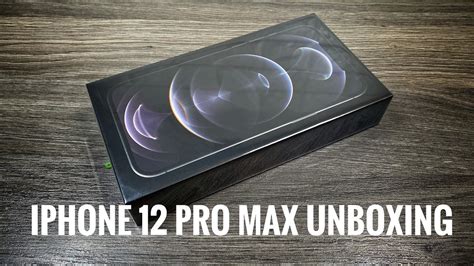 iPhone 12 Pro Max Graphite Unboxing & Setup - YouTube