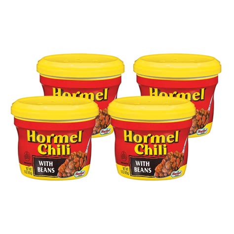 (4 Pack) Hormel Chili With Beans, 15 Oz - Walmart.com - Walmart.com