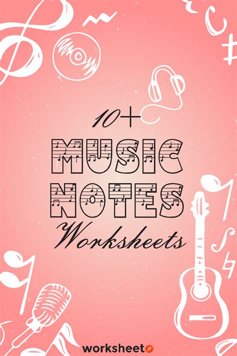10 Music Notes Worksheets - Free PDF at worksheeto.com