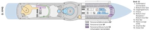 AIDAblu Deckplan und Kabinenplan