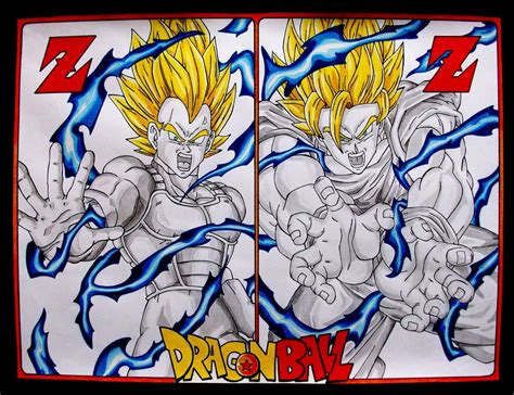 Dragon Ball Z Goku y Vegeta por DarthBull | Dibujando