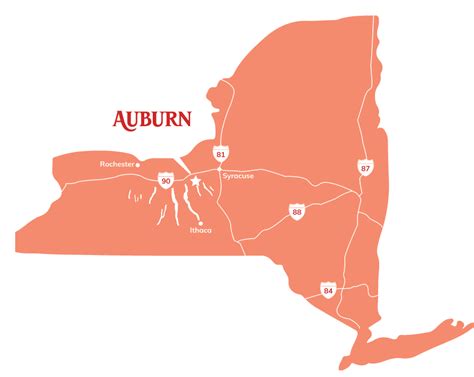 Auburn New York Map