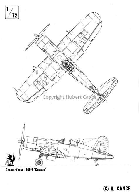 F4U Corsair Drawing