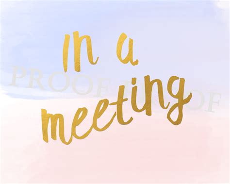 In A Meeting Sign // Printable // Business Office // Beach - Etsy