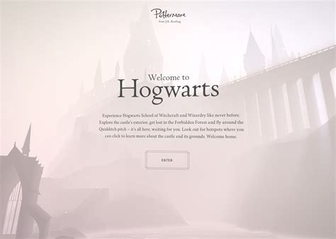 Welcome to Hogwarts - Awwwards SOTD