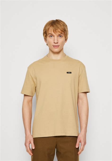 Calvin Klein COMFORT FIT - T-shirt basique - travertine/beige - ZALANDO.FR
