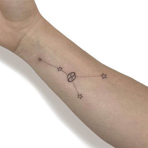 Cancer Zodiac Wrist Tattoos
