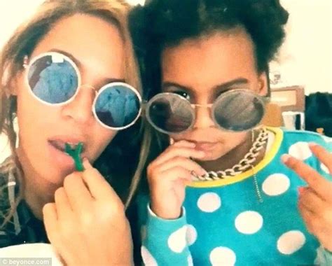 Matchmaker: Tina said three-year-old Blue Ivy, seen here with her mom last month, pushed her and ...