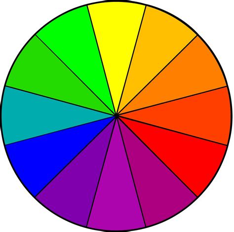 Printable Color Wheel Chart