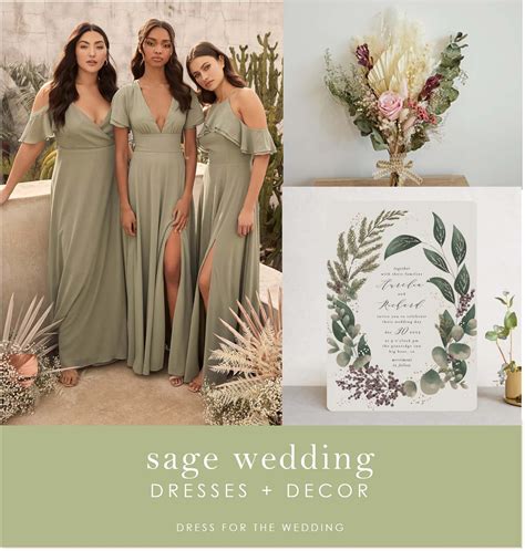 Sage Green Wedding Ideas - Dress for the Wedding