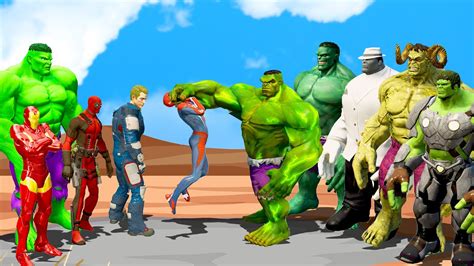 ALL HULK VS THE AVENGERS - HULK ZOMBIE & HULK LUCIFER VS SPIDER MAN & IRON MAN - YouTube