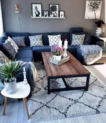 10 Blue and Grey Living Room Color Ideas - Dream House