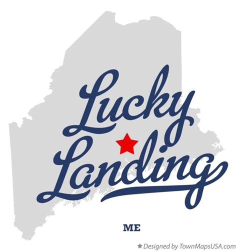 Map of Lucky Landing, ME, Maine