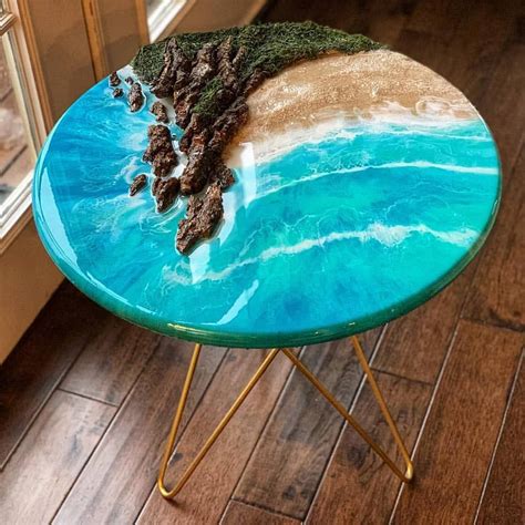 √ Sealing Paint Poured Table With Resin