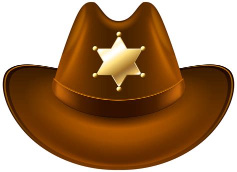 Cowboy Hat With Sheriff Badge Transparent Png Clip Ar - vrogue.co