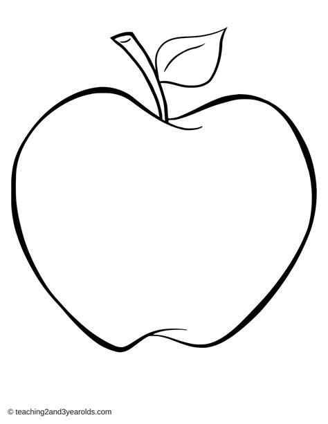 apple outline printable single.pdf - Google Drive | Apple outline, Outline, Black apple