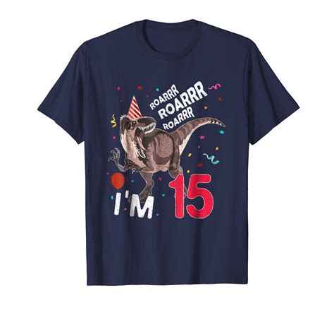 Rawr I’m 15 15th Birthday Dinosaur Shirt Gift For Boys Girls-ln – Lntee