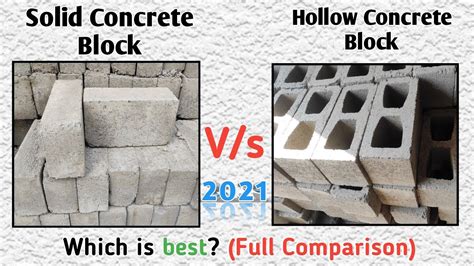 Solid Concrete block Vs Hollow Concrete block I Which is best? (Full ...