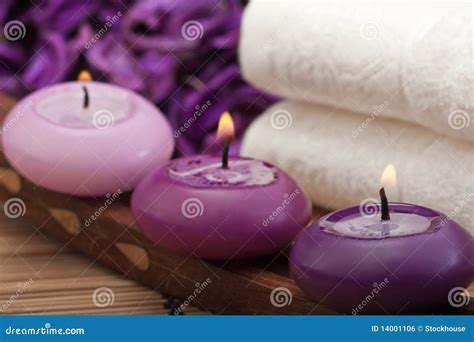 Purple spa relaxation (2) stock photo. Image of cosy - 14001106