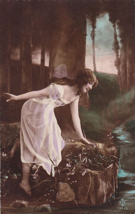 Beautiful Edwardian Lady as Wood Fairy Nymph..circa 1906 | Fairy ...