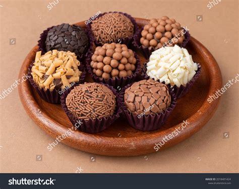 Typical Brazilian Brigadeiros Various Flavors On Stock Photo 2018401424 ...