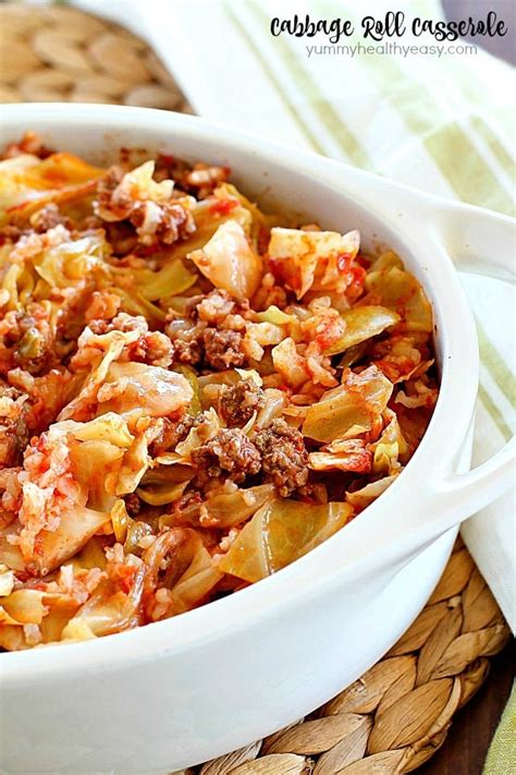 Cabbage Roll Casserole With Tomato Soup - Rice Recipe