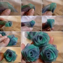 DIY Delicate Chiffon Flower