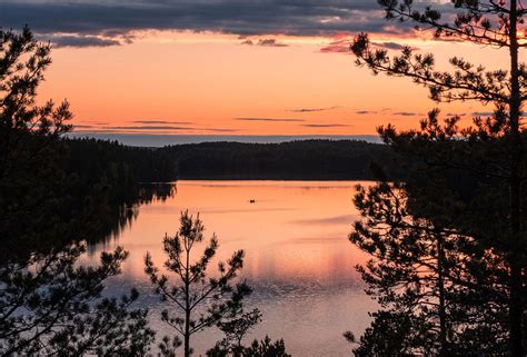 Sunset Landscape With Peaceful Lake Photograph by Jani Riekkinen - Fine Art America