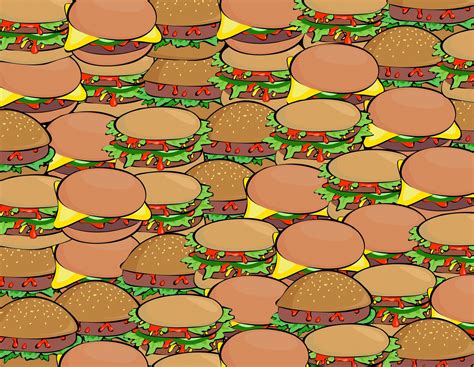 Cartoon Hamburger Wallpaper (66+ images)