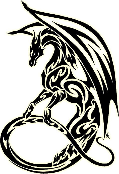 Tribal Dragon Clipart Best | Hình xăm, Hình xăm hoa văn, Hình xăm mực