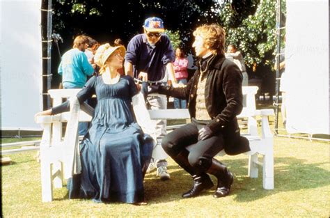 Alan Rickman & Emma Thompson taking direction from Ang Lee on the set of Sense and Sensibility ...