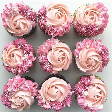 pixstats.net | Cupcake cake designs, Rose cupcakes, Wedding cupcakes