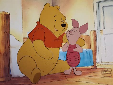 WINNIE THE POOH ORIGINAL PRODUCTION CEL CELL ANIMATION ART DISNEY COA | #4291365324