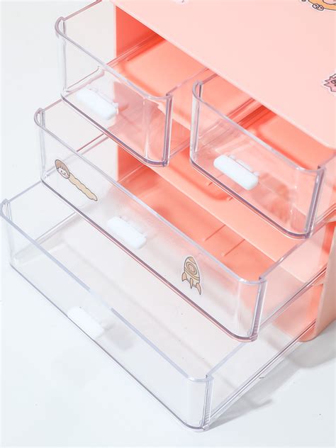 Desk Organizer with 4 Drawers(Pink) – MINISO Bahrain