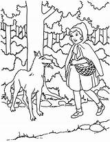 Little Red Riding Hood Coloring Pages At GetColoringscom  Free sketch template