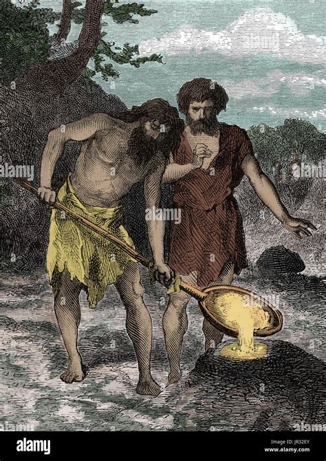 Prehistoric Man,Bronze Age Smelting Stock Photo: 151887875 - Alamy