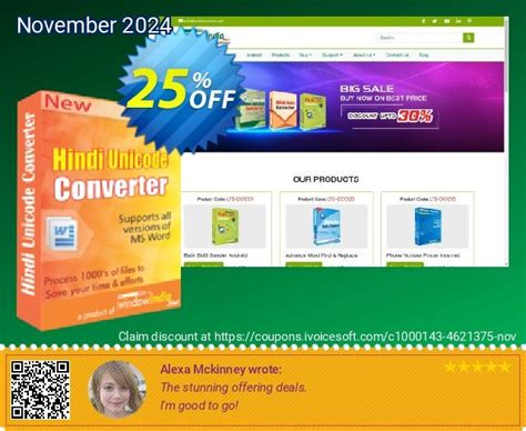 [25% OFF] WindowIndia Hindi Unicode Converter Coupon code, Jun 2023 - iVoicesoft