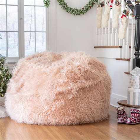 Lycus Faux Fur Bean Bag Chair – GDFStudio