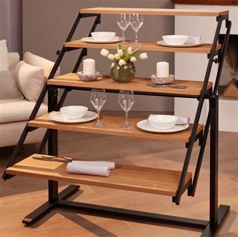 Convertible Shelf Transforms Into a Dining Table - This Transforming Dining Table Is Perfect for ...