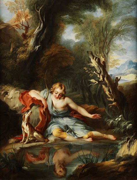 Narcissus, Greek mythology art, Mythology art