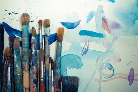 abstract brushes and paint in atelier - Bridge Road Marketing