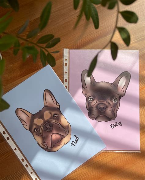 Custom Pet Portrait Print/ A4 Poster/ Fully Personalised | Etsy