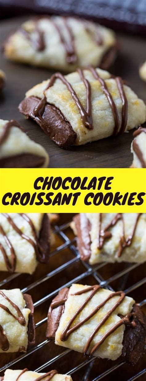 CHOCOLATE CROISSANT COOKIES - Let's Cooking