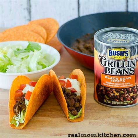 Beef and Black Bean Fiesta Tacos | Real Mom Kitchen