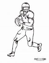 14 football Player coloring pages Free Sports Printables At  sketch template