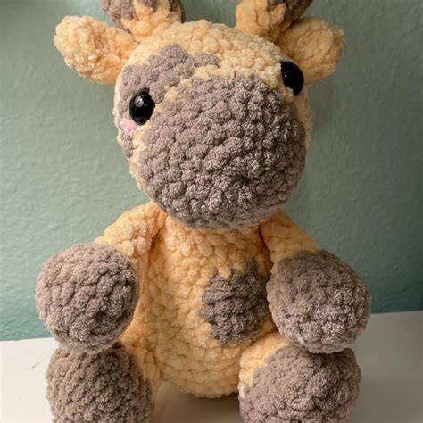 Medium Crochet Giraffe 🦒 - This item is made with... - Depop