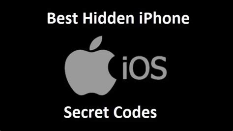 TOP 5 Apple Iphone Hidden Menu Codes ~ Mods Firmware