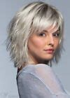Short Layered Hairstyle Women's Gray Blonde Natural Straight Synthetic Hair Wigs | eBay